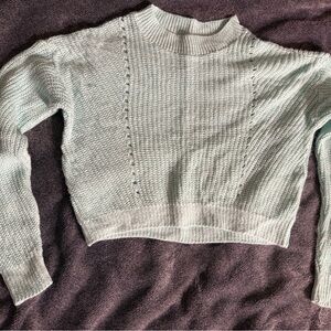 Kids Knit Sweater in Soft Mint